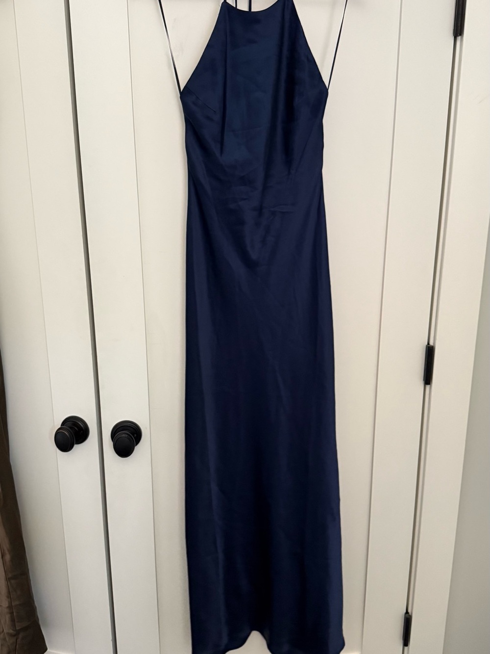 Reformation Jeany Navy Silk Dress - Picture 5 of 5